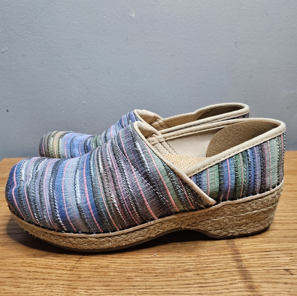 Dansko Jute Pro Professional Woven Vegan Clogs Shoes nursing size 37 or 7